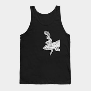 Flying whale carrying a fairy Tank Top